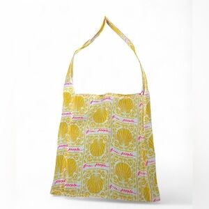 Free People Yellow and Pink Graphic Tote